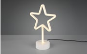 LED-Deko-Tischleuchte Stern, weiß, 32,5 cm