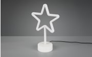 LED-Deko-Tischleuchte Stern, weiß, 32,5 cm