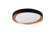 LED-Deckenleuchte Zeta, schwarz/gold, 48,5 cm