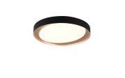 LED-Deckenleuchte Zeta, schwarz/gold, 48,5 cm