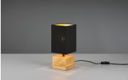 Tischleuchte Woody, holz/schwarz, 30 cm