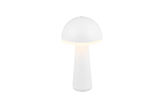 LED-Akku-Tischleuchte Fungo, weiß, 31 cm