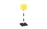 LED-Akku Tischleuchte Fernandez, gelb, inkl. Ladestation