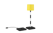 LED-Akku Tischleuchte Fernandez, gelb, inkl. Ladestation