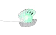 LED-Tischleuchte Shelly, chromfarbig, inkl. RGB-Farbwechsler