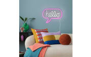Wandleuchte Hello, pink/weiß