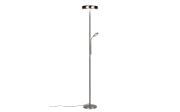 LED-Stehleuchte Palermo, nickel, inkl. Fernbedienung 
