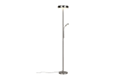 LED-Stehleuchte Palermo, nickel, inkl. Fernbedienung 
