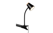 LED-Klemmleuchte Pongo, schwarz