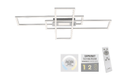 LED-Deckenleuchte Asmin, stahlfarbig, 99 cm