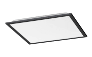 LED-Deckenleuchte Flat, schwarz, 45,5 cm