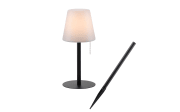 LED-Akku-Tischleuchte Keno, schwarz/weiß, 38 cm