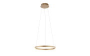 LED-Pendelleuchte Ritus, messing matt, 39,3 cm