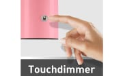 LED-Akkutischleuchte Agnes, rosa, inkl. Touchdimmer