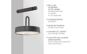 LED-Akkuwandleuchte Arma, schwarz, inkl. Memoryfunktion 