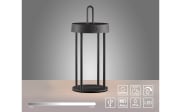 LED-Akkutischleuchte Anselm, schwarz, 28,4 cm, inkl. Memoryfunktion