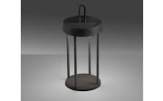 LED-Akkutischleuchte Anselm, schwarz, 28,4 cm, inkl. Memoryfunktion