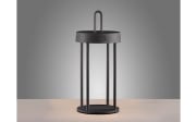 LED-Akkutischleuchte Anselm, schwarz, 28,4 cm, inkl. Memoryfunktion