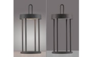 LED-Akkutischleuchte Anselm, schwarz, 28,4 cm, inkl. Memoryfunktion