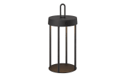 LED-Akkutischleuchte Anselm, schwarz, 28,4 cm, inkl. Memoryfunktion