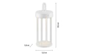 LED-Akkutischleuchte Anselm, weiß, 28,4 cm, inkl. Memoryfunktion
