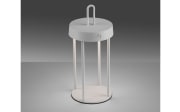 LED-Akkutischleuchte Anselm, weiß, 28,4 cm, inkl. Memoryfunktion