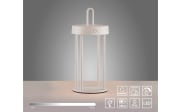 LED-Akkutischleuchte Anselm, weiß, 28,4 cm, inkl. Memoryfunktion