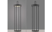 LED-Akkutischleuchte Anselm, schwarz, 50,4 cm, inkl. Memoryfunktion