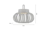 LED-Akkupendelleuchte Akuba, 25 cm, weiß, inkl. Memoryfunktion