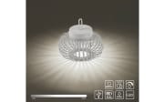 LED-Akkupendelleuchte Akuba, 25 cm, weiß, inkl. Memoryfunktion