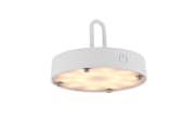 LED-Akkupendelleuchte Akuba, 25 cm, weiß, inkl. Memoryfunktion