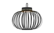 LED-Akkupendelleuchte Akuba, schwarz, 36 cm, inkl. Memoryfunktion