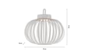 LED-Akkupendelleuchte Akuba, weiß, 36 cm, inkl. Memoryfunktion