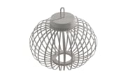 LED-Akkupendelleuchte Akuba, greige, 36 cm, inkl. Memoryfunktion