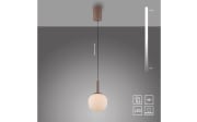 LED-Pendelleuchte Nami, sandfarbig, 1-flammig, inkl. Comfort-Lift Funktion