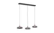 LED-Pendelleuchte Posh, grau, 3-flammig