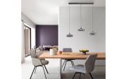 LED-Pendelleuchte Posh, grau, 3-flammig