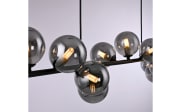 LED-Pendelleuchte Dubai, schwarz/grau