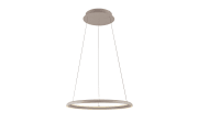 LED-Pendelleuchte Quillo, sand, inkl. Memoryfunktion