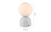 LED-Akkutischleuchte Rudi Schöner Wohnen, weiß, inkl. CCT Funktion