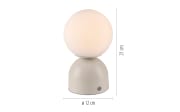 LED-Akkutischleuchte Rudi, sandfarbig, inkl. CCT Funktion