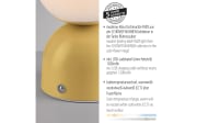 LED-Akkutischleuchte Rudi Schöner Wohnen, gelb, inkl. CCT Funktion