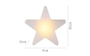 Akku-Tischleuchte Star, weiß, 39,5 cm, inkl. RGBW Farbwechsler