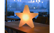 Akku-Tischleuchte Star, weiß, 39,5 cm, inkl. RGBW Farbwechsler