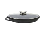 Alugussbräter Alucast, Glas-und Grilldeckel, 38 cm
