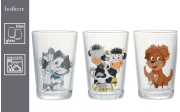 Becher-Set, Hoftiere Motiv, 3-teilig