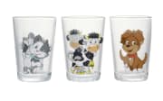 Becher-Set, Hoftiere Motiv, 3-teilig