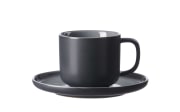 Obere Kaffeetasse Jasper, schwarz/grau, 240 ml