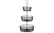 Etagere Gea in matt schwarz, 66 cm