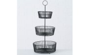 Etagere Gea in matt schwarz, 66 cm